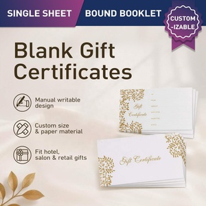 Cartes-cadeaux vierges personnalisées, bons <span class=keywords><strong>d</strong></span>'achat, cartes vierges dorées, cartes-coupons pour entreprises, beauté, mariage, anniversaire, et supports - Product Image 6