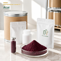 Poudre d'açaï lyophilisée de qualité supérieure pour formules cosmétiques et compléments alimentaires, açaï brut en vrac