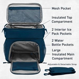 15L Liter Leakproof Travel Beer Cold Thermal Bags Beach Summer Picnic Collapsible Custom Soft Cooler Insulated Bag - Product Image 5