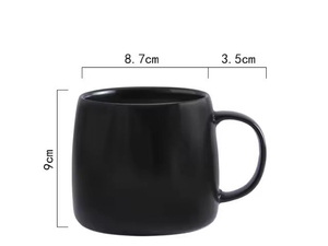 Mug à café en céramique émaillée au design nordique moderne, capacité de 400 ml, réutilisable et durable pour le bureau, la maison, les restaurants - Product Image 6