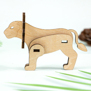 Usine directe personnalisé Laser Cut en bois 3D <span class=keywords><strong>Lion</strong></span> Puzzle personnalisé Animal Puzzle cadeau pour les enfants - Product Image 4