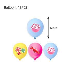 Articles de fête d'anniversaire sur le thème des sucettes HLC : Assiettes roses, serviettes, gobelets, nappes et bannières pour fête d'anniversaire - Product Image 5