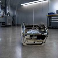 OEM Custom Metal Enclosure Polished Finish U Shaped Housing With Corrugated Base and Precision Cutouts for Industrial