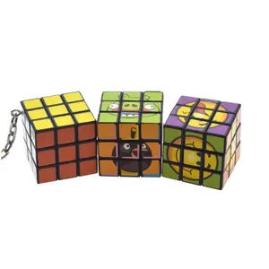 wholesale children's Cube keychains mini sticker cube key chain