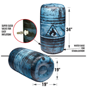 Hầm Khí Bơm Hơi Chướng Ngại Vật Súng Sơn Cho Trò Chơi Đấu Trường Paintball Thùng Gỗ - Product Image 4