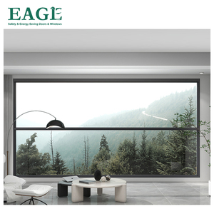 หน้าต่างกิโยตินเลื่อนแนวตั้งอลูมิเนียมมอเตอร์ทันสมัยพร้อมมุ้งลวดสำหรับห้องนอนภายนอก - Product Image 3