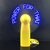 Ventilador LED con Mensajes de Texto Intermitente, Versátil, para Publicidad, Regalo Portátil, Venta Directa de Fábrica