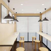 Kiosque à café commercial personnalisé, préfabriqué, modulaire, portable, avec auvent et toit, pour supermarché et immeuble de bureaux