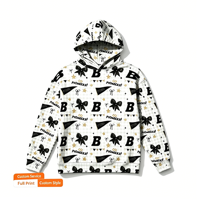 Collection de sweats à capuche personnalisés, impression intégrale, motif léopard et damier, OEM ODM, logo personnalisé, MOQ 1 pièce