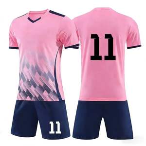 Maillot de football respirant à séchage rapide imprimé par sublimation de qualité, avec logo d'équipe personnalisé, ensembles d'entraînement unisexes en gros pour le football - Product Image 2