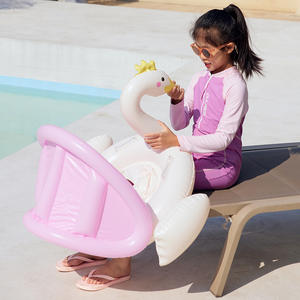 Anneau de siège pare-soleil Swan pour bébés et tout-petits, flotteur de piscine avec auvent amovible, de 0 à 24 mois - Product Image 4