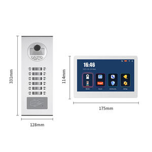 Vidéophone IP 12 boutons de 7 pouces pour appartements : esthétique moderne et amélioration de la qualité de vie - Product Image 4