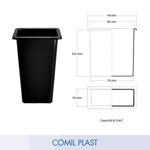 Prime Quality COMIL PLAST Plastic <b>Vase</b> Insert R8516 European Style for Adult <b>Grave</b> Memorial Modern Stainless Steel Religious - Product Image 3