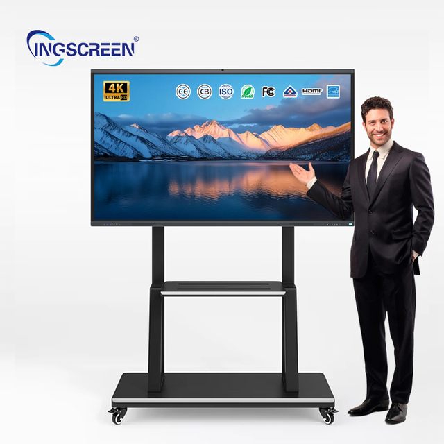 INGSCREEN Octa CPU Android 13 Interactive Flat Panel Ambient Light Sensor NFC Function Multi Device Wireless Sharing Smart Board