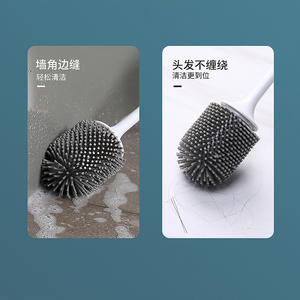 ZZhome Brosses à récurer électriques TPR à long manche murales pour salle de bain écologiques - Product Image 3