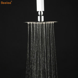 Huebeelee — pomme de Douche bs3206, pommeau de Douche rond à économie d'eau, acier inoxydable, résistant et personnalisable, Ultra-fin 8 pouces - Product Image 6
