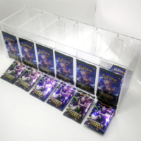 Distributeur de paquets de cartes en acrylique à 6 emplacements, distributeur de paquets de boosters Pokémon en acrylique pour paquets de boosters TCG