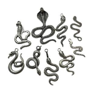 Junkang - Colgantes de Plata con Forma de Animales: Serpiente, <span class=keywords><strong>León</strong></span>, Conejo, Pájaro, Búho, Accesorios de Joyería de Aleación, Pulseras y Collares - Product Image 5