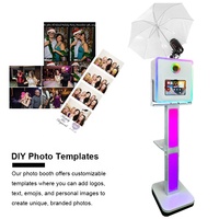 Cabina de Fotos DSLR con Impresión Instantánea, Disponible en Almacenes de EE. UU./Canadá/Reino Unido, Soporte para Logotipo y Plantilla Personalizados, Máquina de Fotomatón para iPad