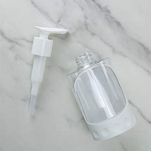 Custom 300ml 400ml 500ml Pet Plastic White Clear Cosmetic <b>Bottle</b> Shampoo <b>Bottle</b> With Lotion <b>Pump</b> - Product Image 6