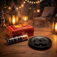 Charbon à chicha en bois dur écologique de marque YC en gros, logo personnalisé, briquettes de charbon naturel à faible fumée et inodores