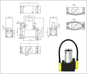 Mini <span class=keywords><strong>pompe</strong></span> à membrane auto-amorçante 24V DC pour applications marines, 5L/min, 55PSI, pour <span class=keywords><strong>bateau</strong></span>, douche, toilettes - Product Image 2
