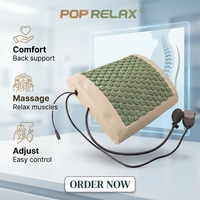 Coussin de massage ergonomique en tourmaline thermique respirant pour le soutien lombaire, idéal pour le bureau, la voiture et le soulagement des douleurs du bas du dos