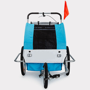 Portabiciclette pieghevole per bambini con rimorchio per bicicletta per bambini singolo e doppio passeggero - Product Image 3