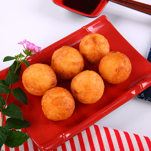 Bola <span class=keywords><strong>de</strong></span> <span class=keywords><strong>pulpo</strong></span> <span class=keywords><strong>de</strong></span> Takoyaki congelado japonés estilo cocinado con sabor amargo embalado en bolsa para la venta - Product Image 3