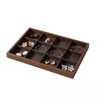 Présentoir à bijoux fantaisie, Boîte de rangement pour pendentifs, Plateau de présentation pour bagues, Présentoir pour boucles d'oreilles et bijoux de poignet