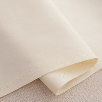 Toile fine en coton beige uni importée, tissu de doublure pour sacs et vêtements, matière textile automne-hiver