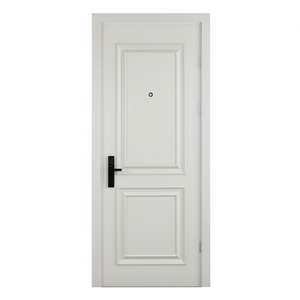 Usine professionnelle Porte en MDF peinte française élégante Porte intérieure blanche classique pour appartements - Product Image 1