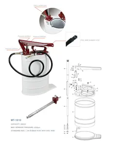 High Quality On Stock 20L High Pressure Hand Oil Bucket Grease Pump Manual