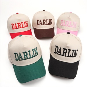 Gorra de Béisbol Bordada Darlin, 100% Algodón, Unisex, Corona Alta, Gorra para el Sol, Gorra Deportiva Informal - Product Image 1