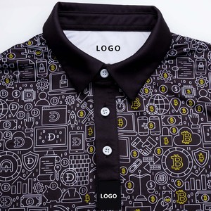 Camisetas de Golf de Diseño Personalizado de Alta Calidad al por Mayor, Logotipo OEM Impreso, Patrón Sublimado, Secado Rápido, Corte Ajustado, Camiseta de Golf Extra Grande - Product Image 2