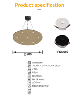 Lampes suspendues acoustiques à LED en feutre acoustique pour animaux de compagnie