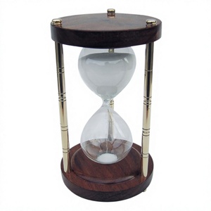 Collectable Gift White <b>Sand</b> Glass <b>Timer</b> Decorative Object Nautical Item Elegant Look Hour Glass Time Counter Instrument Deals - Product Image 1