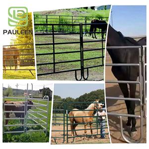 Clôtures métalliques réglables amovibles Panneaux de clôture de ferme équestre Clôture de rail de ranch Panneaux de bétail galvanisés - Product Image 4