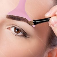 Pochoirs à sourcils, modèle de sourcil, kit de mise en forme des sourcils, outil de sourcil réutilisable de 6 styles, lavable