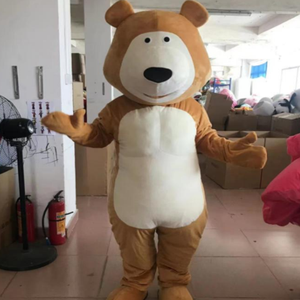 Disfraz de Mascota de oso en alquiler, juguetes de peluche Baer marrón de buena calidad para fiesta - Product Image 5