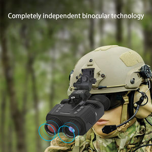 Lunettes de vision nocturne montées sur casque CMOS 1080P Zoom optique 21x-40x 24MP Double écran IP54 Étanche Infrarouge Tactique - Product Image 5