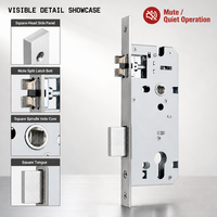 Serrure de porte silencieuse et épaissie CE CPR 304 SS, norme européenne 45*85, personnalisable