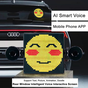 Fournisseur d'écrans LED pour voitures, vente en gros, écran de voiture silencieux, écran LED clair, écran d'expression lumineux, vitre arrière, écran d'expression - Product Image 3