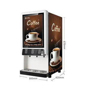 Iyi satış ticari kahve makinesi makinesi 3 tipi içecek espresso kahve makinesi makinesi