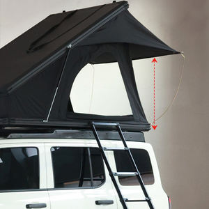 新しいポップアップファミリーカー屋根テントハードシェルアルミ屋根トップトライアングルキャンプアップグレード自動屋上テント - Product Image 3