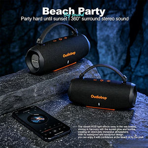 Altavoz Portátil Pequeño Master Sound, Reproductor de Música Portátil con Bluetooth, Asa de Transporte Integrada, para Playa, Piscina, Picnic - Product Image 5