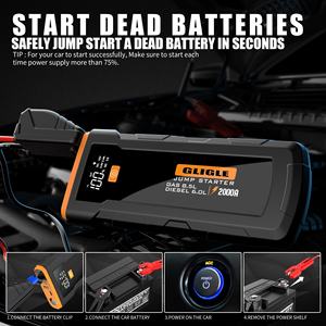 24000mAh 4000A Energy Cube Démarreur de batterie de voiture <span class=keywords><strong>Chargeur</strong></span> sans fil Compresseur d'air-Démarreur de saut portable <span class=keywords><strong>Chargeur</strong></span> sans fil Air - Product Image 5