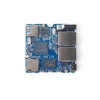 NanoPi R3S LTS Mini routeur souple avec boîtier en métal CNC, Rockchip RK3566, boîte Android, double port réseau, carte démon