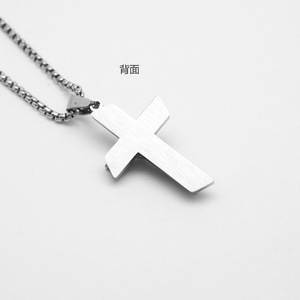<b>Cross</b> Crucifixion Religious Anti Non Tarnish WaterProof Stainless Steel Fashion Jewelry Pendant Necklace for <b>Men</b> Women Wholesale - Product Image 5