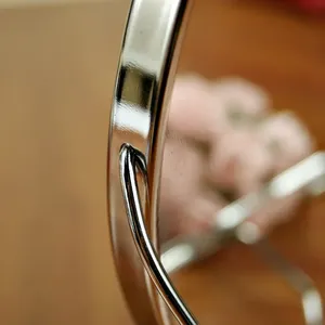 Miroir à cadre métallique Miroir de maquillage double face de bureau de 6 pouces Miroir de dressing vertical de bureau pour dortoir à bascule de grande taille - Product Image 4